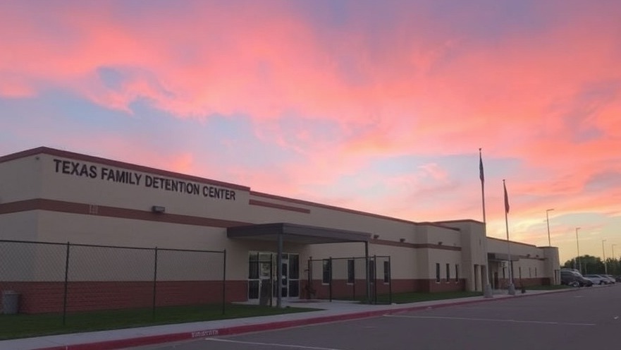 Texas Family Detention Center highlighting immigrant rights and conditions under the Flores Settlement Agreement.