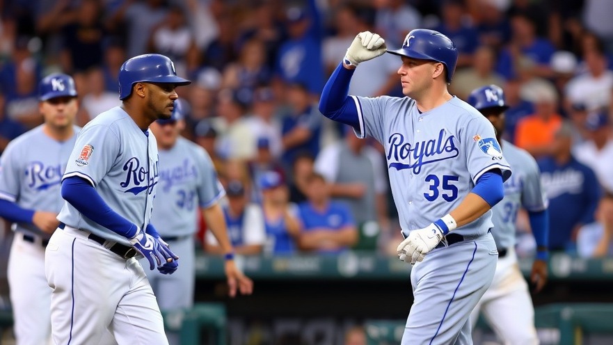 Kansas City Royals players in action during the MLB wild-card race.