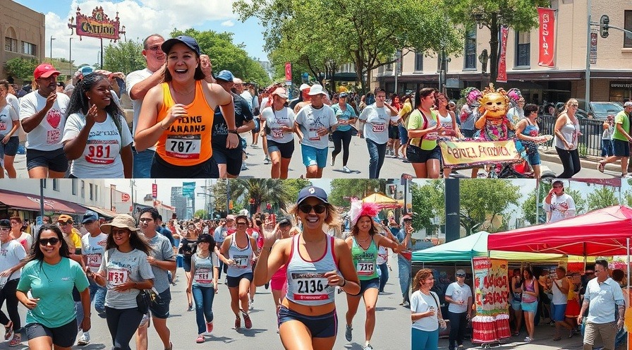 Vibrant San Antonio festivals showcasing free events, joyful participants in a weekend parade.