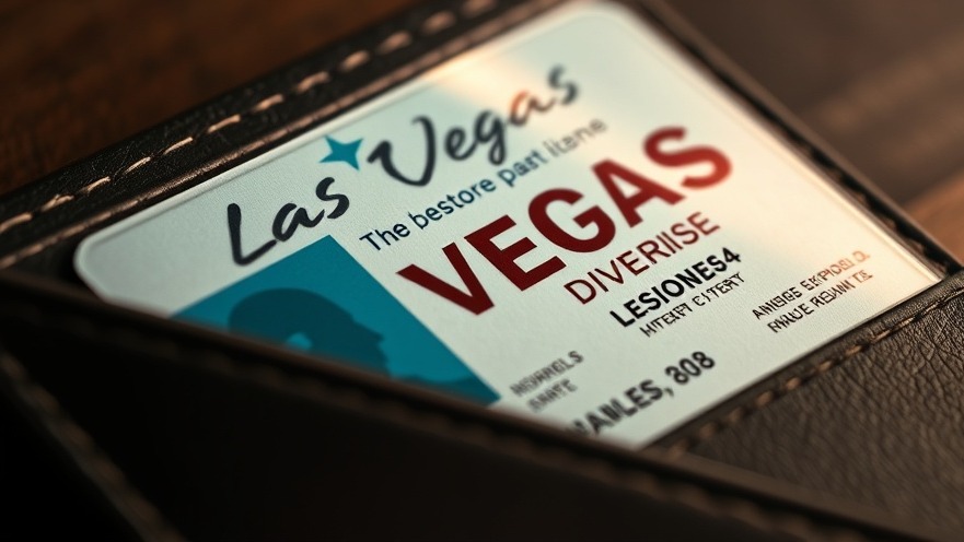 Close-up of a Las Vegas driver's license highlighting community safety amid gun violence issues.