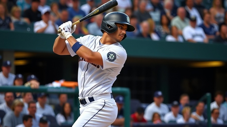 Seattle Mariners player at bat, showcasing MLB records and game highlights.