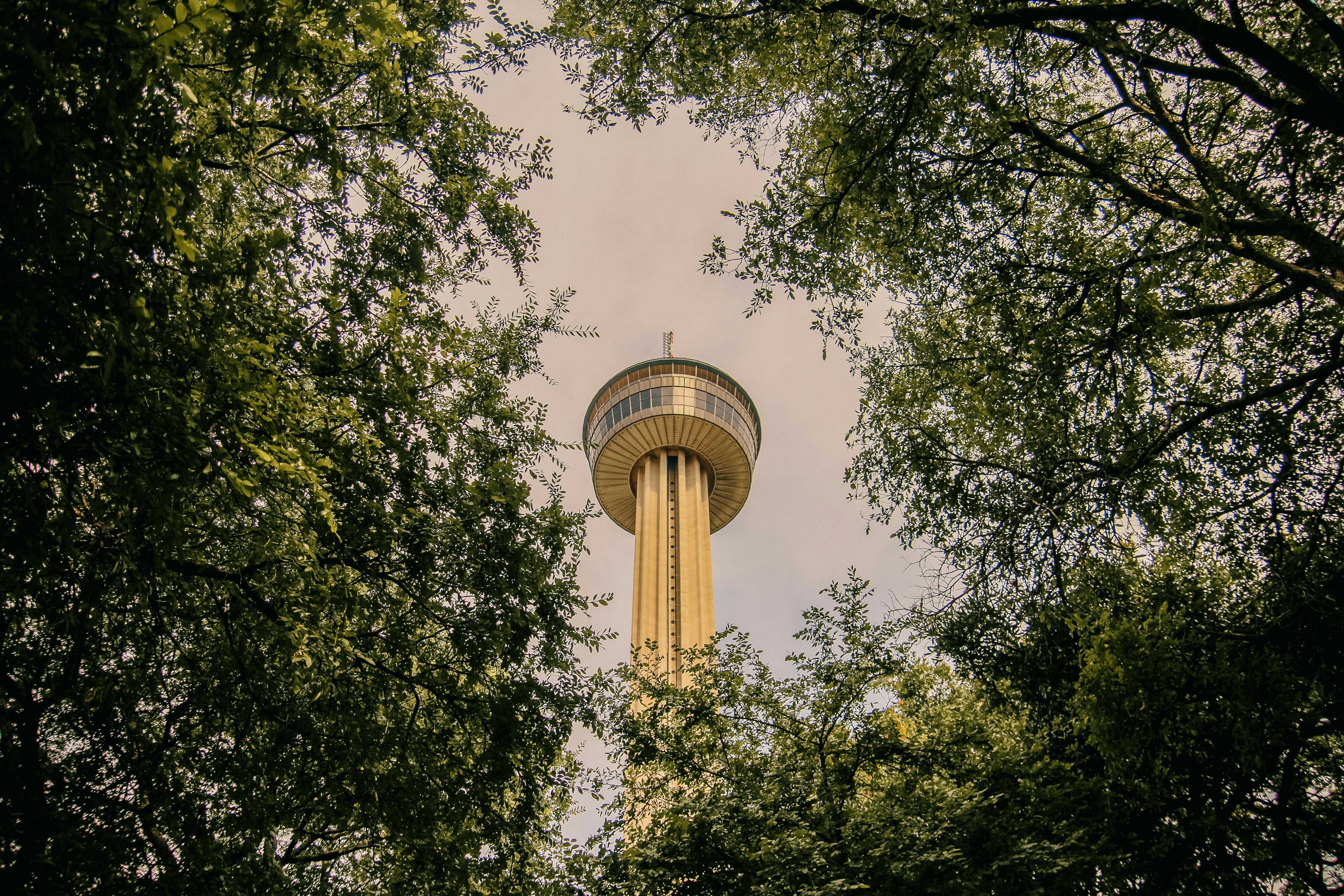 Aerial view of downtown San Antonio showcasing Project Finance Zone and the Tower Of The Americas.