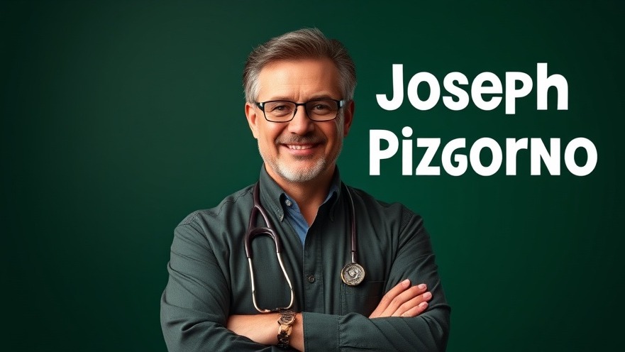 Dr. Joseph Pizzorno sharing natural health tips against a dark green background.