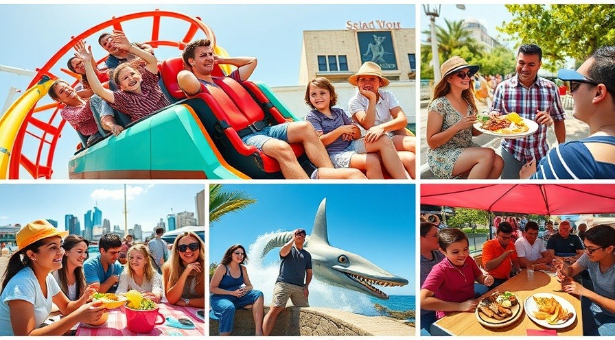 Vibrant collage of family-friendly events and outdoor activities in San Antonio.