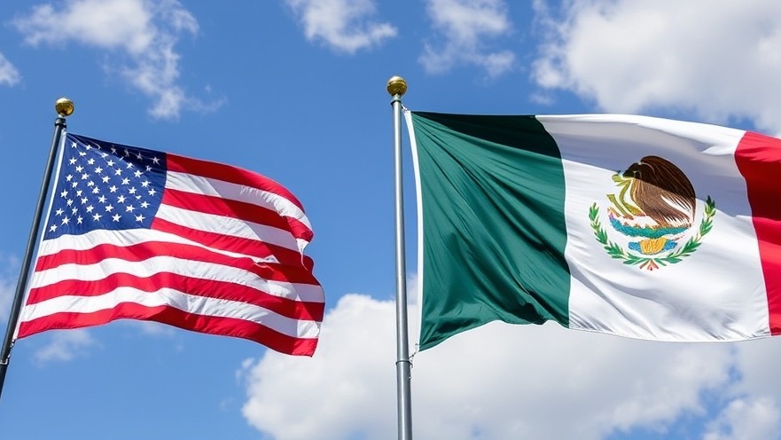 US and Mexican flags symbolizing Texas trade relations and economic challenges.