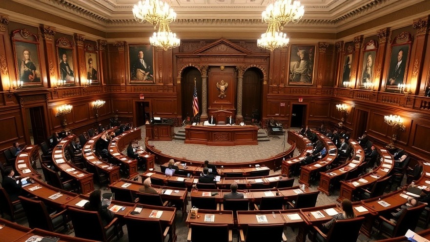 Texas Senate chamber during a session discussing Texas legislative updates.