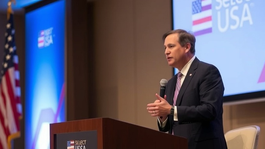 Deputy Secretary Christopher Landau at the 2025 SelectUSA Summit on international partnerships.