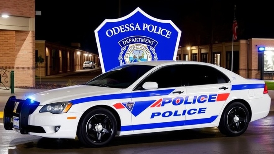 Odessa Police Department promoting public safety initiatives and youth drinking statistics.
