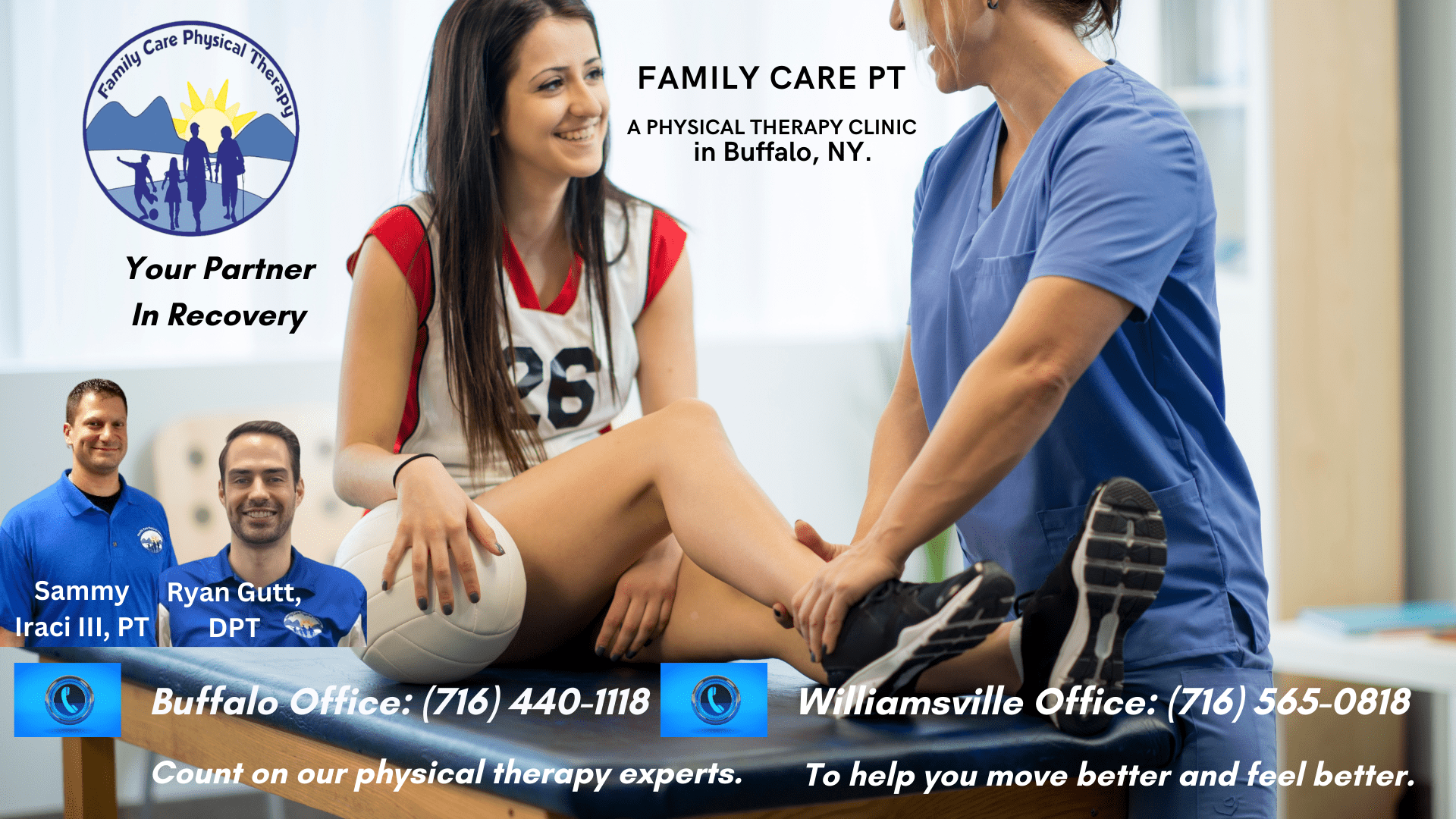 Best Rated Physical Therapy Clinic Serving Buffalo,Williamville,NY