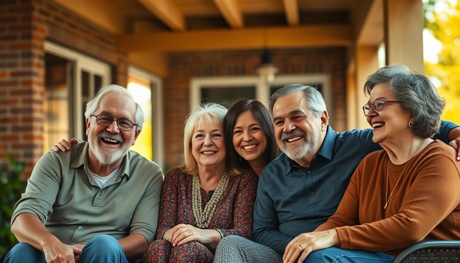 Family enjoying a casual gathering on a cozy patio.