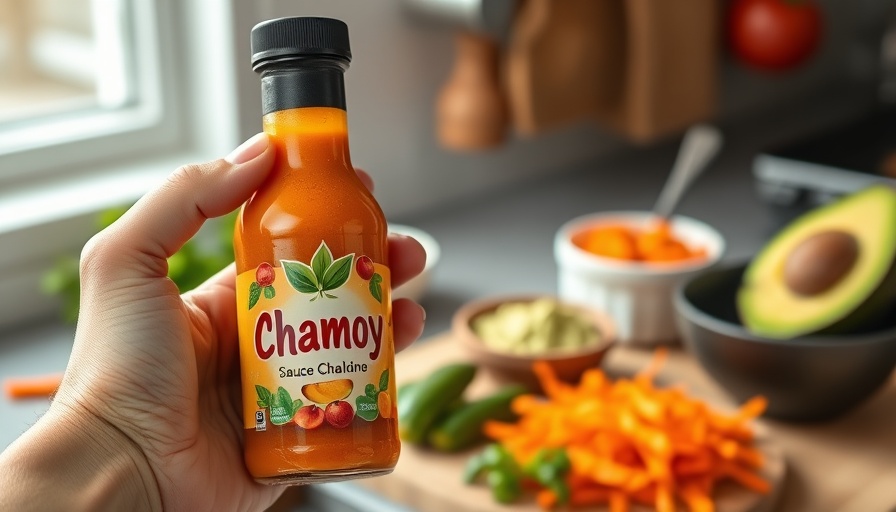 Chamoy sauce with healthy meal prep for functional fitness for busy moms