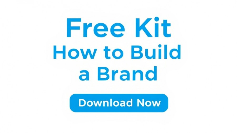 Blue text ad for brand building kit emphasizing differentiation.