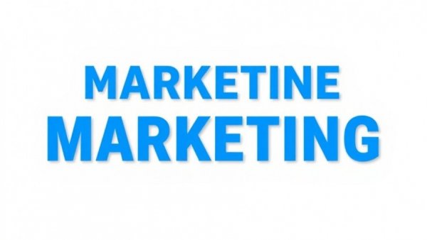 Text banner promoting email marketing tools with blue text on white background.