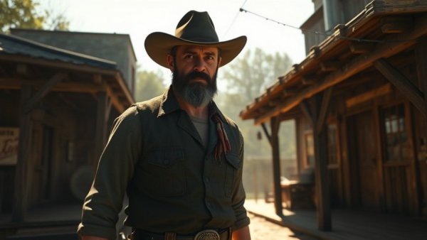 Wild West cowboy scene from Red Dead Redemption.