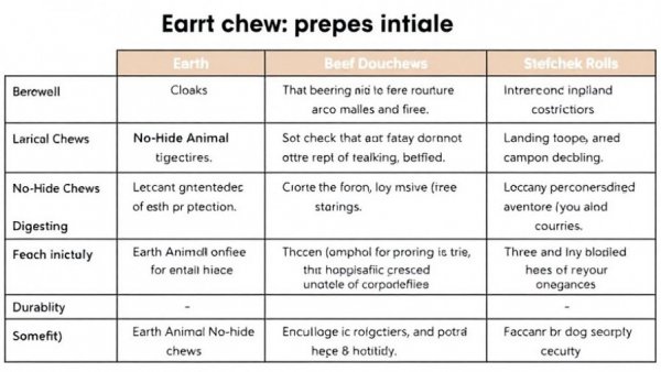 Table comparing alternatives to Black Friday shopping for dog chews.
