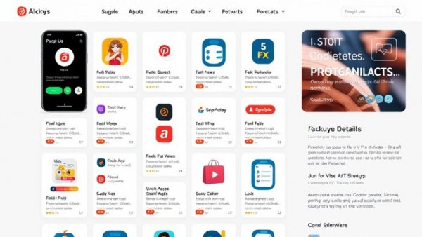 App discounts showcased on a website interface for Black Friday.