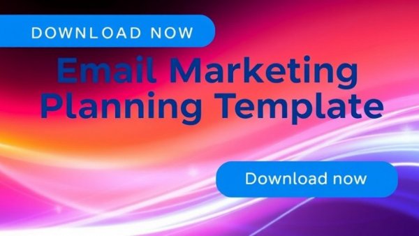 Email marketing strategy template download banner.