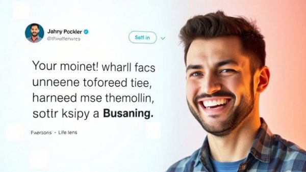 Inspirational tweet about small business opportunities, Future of AI in Marketing theme.