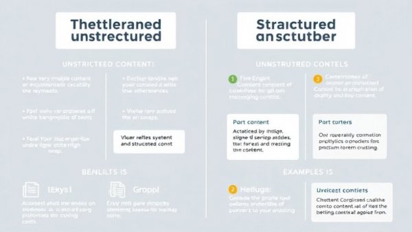 Comparison of unstructured versus structured content with semantic triples, focusing on AI citations.