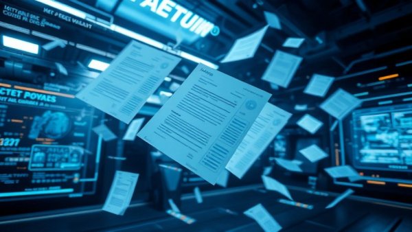 Memory-Augmented Language Models in a futuristic digital scene.