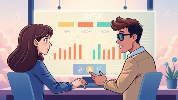 Content teams managing risk with AI in a digital workspace.