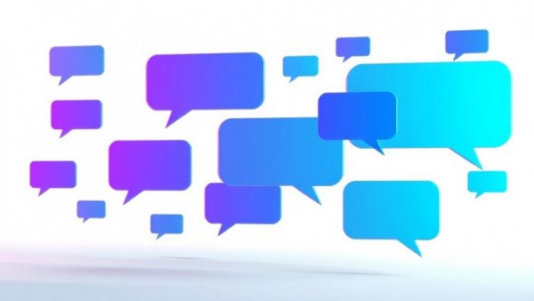 Futuristic chat bubbles illustrating future-ready skills with generative AI.