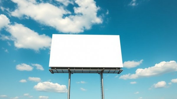 Importance of brand names in business illustrated by an empty billboard.