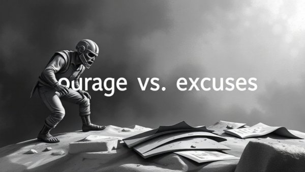 Courage vs. excuses html