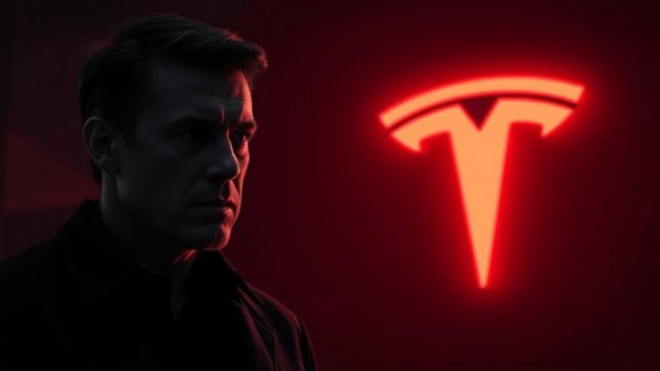 Monochrome man and Tesla logo symbolizing Tesla hardware upgrades