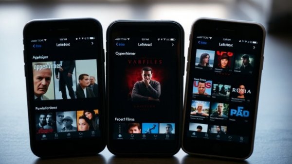 Letterboxd app film selection on mobile devices, featuring Oppenheimer.