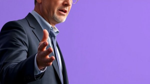 Middle-aged man discussing during a presentation, SoftBank Roze AI IPO.