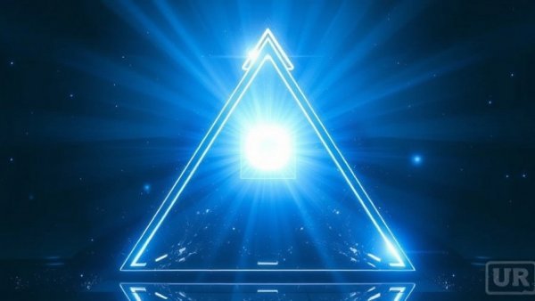 Futuristic pyramid symbolizing MemPalace Memory System.