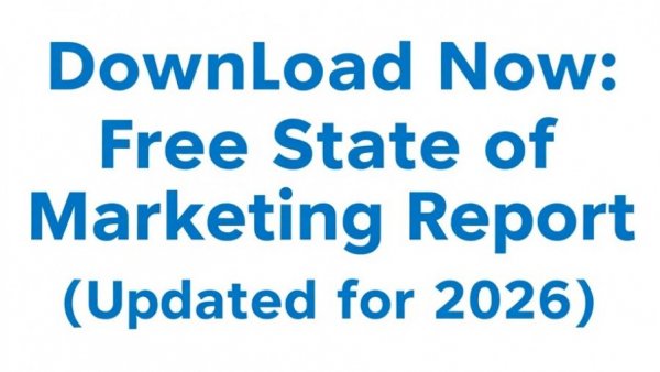 Promotional text for updated marketing report 2026.