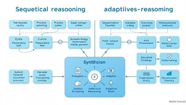 Adaptive Parallel Reasoning flowchart comparing sequential and parallel processes.