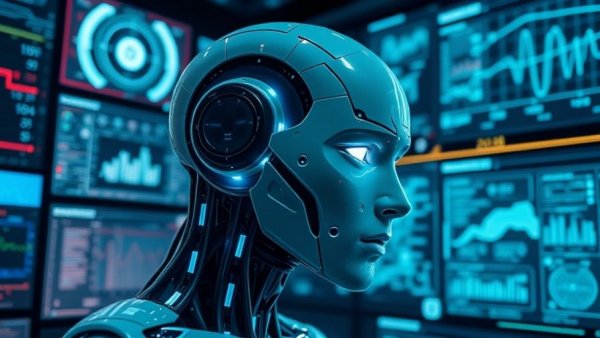 AI agent memory patterns depiction with futuristic robotic head.