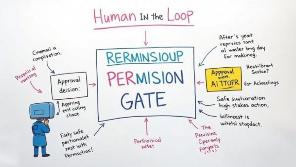 Diagram of permission-gated tool calling in Python agents.