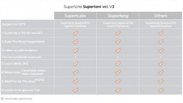 Supertone Supertonic v3 text-to-speech comparison chart.