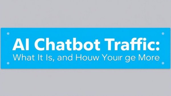 AI Chatbot Traffic: What It Is, and How to Get More on a blue banner
