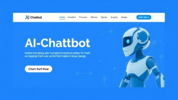 AI Chatbot Traffic article cover with blue background and profile picture.