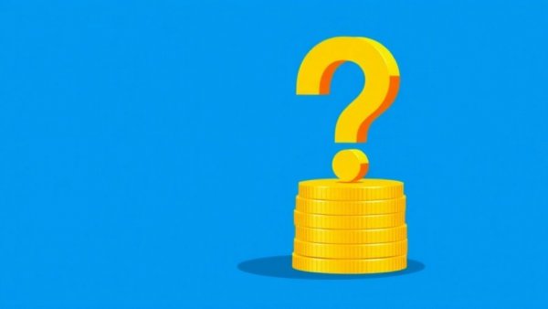 Stack of coins casting question mark shadow, symbolizing AI gold rush investment disparities.