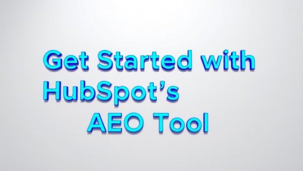 HubSpot AEO tool promotion in blue text.