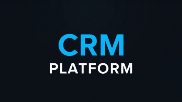 CRM RFP writing guide platform advertisement in blue text.