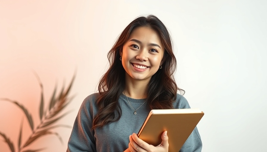 Tips for effective marketing documents, young woman reflecting.
