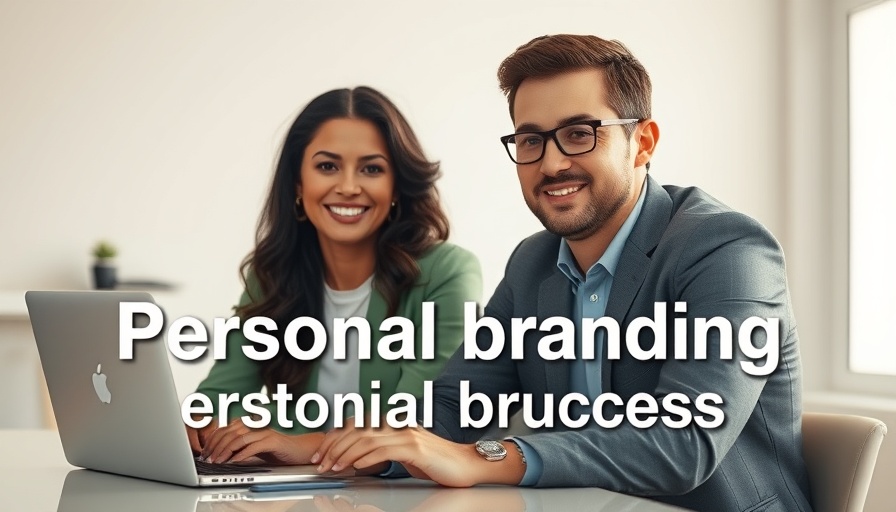Confident professionals illustrating personal branding success for SMBs.