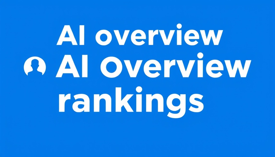AI Overviews rankings infographic with text data.