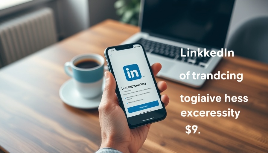 LinkedIn app on phone with laptop, related to LinkedIn Personal Branding Strategies
