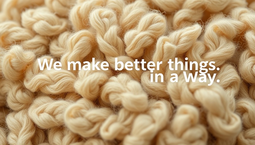 Wool background with text promoting niche marketing strategies for small businesses.