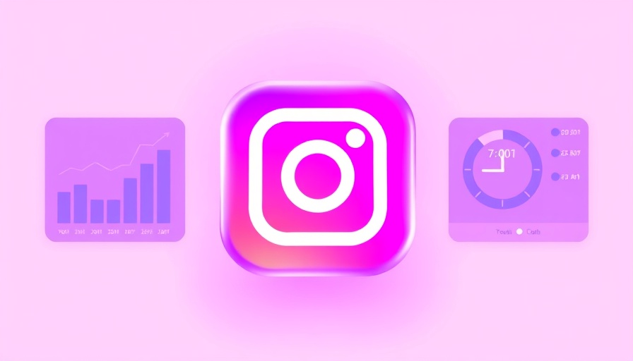 Instagram posting times illustration with charts and clock, 2025 trends.