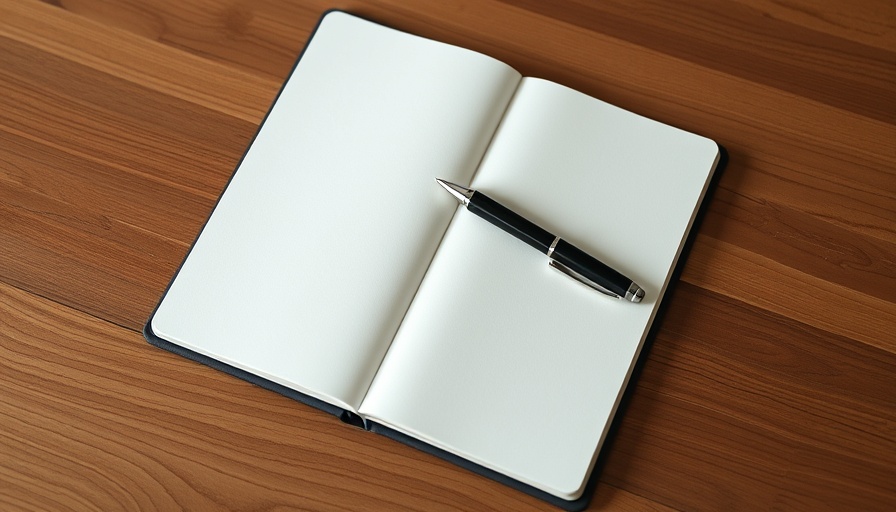 Open notebook and pen for Buffer Guest Post Program writing