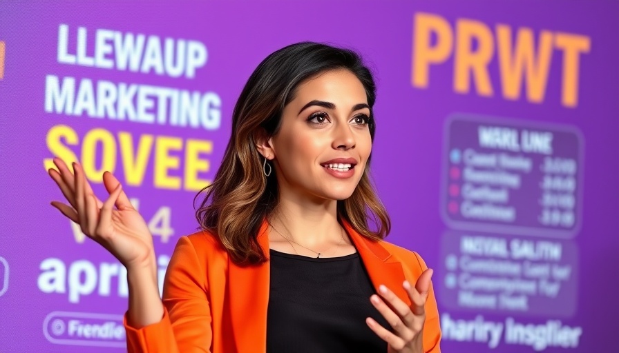 B2B Marketing Relationships promotional graphic featuring a female speaker.